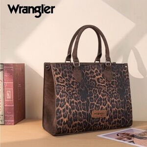 Wrangler Leopard Print Tote Bag